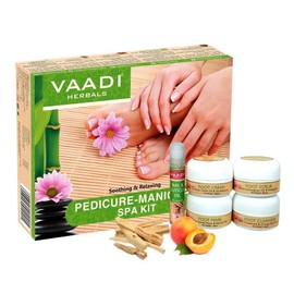 Vaadi Herbals Pedicure Manicure Spa Kit Soothing & Refreshing Hands Feet Toes & Nails 135 ml