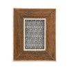 Creative Co-Op Hand-Carved Mango Wood Photo Frame with Bone Border