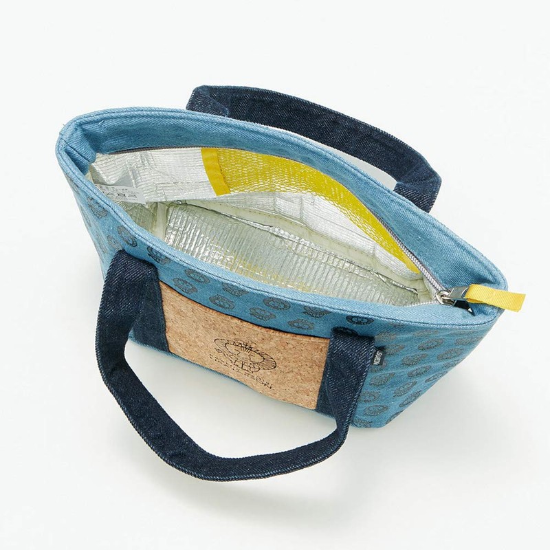 Skater KBCO3 Larson Denim Insulated Bag with Cork Pocket