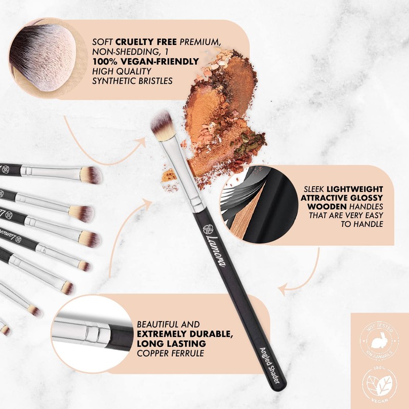 Make Up Eye Brush Set - Eyeshadow Eyeliner Blending Crease