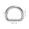 10 PCS 316 Stainless Steel D Ring Seamless Welded Hardware