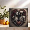 Gothic Anniversary Card - Skull Alternative Gothic Valentines Card 145