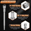 HARFINGTON 3pcs Nut Driver Drill Bit 10mm Metric Impact Socket