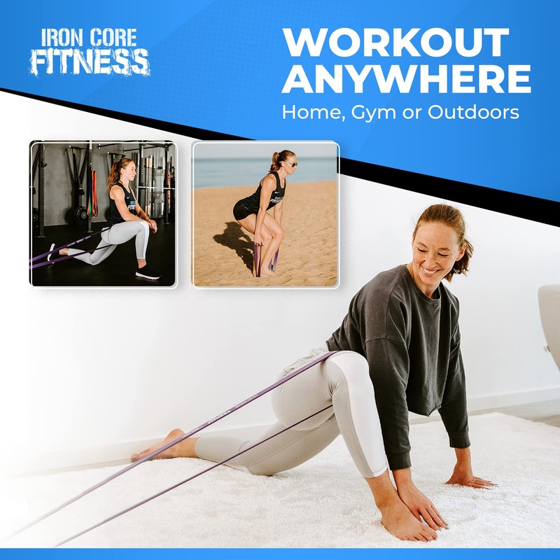 Purple Resistance Bands Crossfit Gym Heavy Duty Pull Up. Fitness