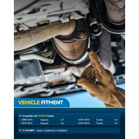 PHILTOP Catalytic Converter Kit Compatible with Toyota 2010-2013 Tundra 5.7L, 2008-2016 Sequoia 5.7L, 2010-2013 Tundra 4.6L, 2010-2012 Sequoia 4.6L Catalytic Converter for 16696 (EPA Compliant)