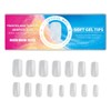 prendre PR-NAIL24C-05 Nail Tips, Clear, 300 Pieces, Matte, Transparent, 15