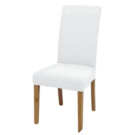 EZONEDEAL Stretch Dining Chair Polyester & Spandex Fabric Slipcovers Washable Removable Chair Slipcover Dining Chair Protector Cover for Dining Chair (White)