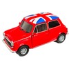 Welly Mini Cooper Model (Red) with Union Jack Top Made