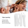 10PCS BTE Preformed Sound Tube Silicone Replacement Accessory Sound Aid