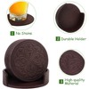 Drink Coasters,PU Leather Bar Beer Beverage Coaster for Drinks Set