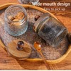 MQMCPDS Vintage Glass Jars with Airtight Wood Lids & Handles