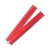 sourcing map Folding Straight Ruler 30cm Metric Aluminum Alloy Protractor