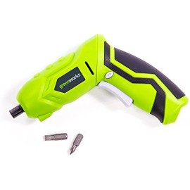 Greenworks Cordless Electric Rechargeable Screwdriver Screw Driver, SD4B200