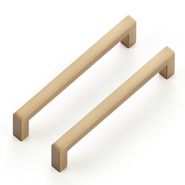 Ravinte 20 Pack Solid 4 Inch Hole Center Slim Square Bar Champagne Bronze Cabinet Pulls Drawer Handles Kitchen Cabinet Handles Drawer Pulls Kitchen Cabinet Hardware Kitchen Handles