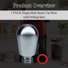 One Single Hole Steam Tip Mod, Fit for Gaggia Classic Pro or EVO (Gaggia Classic with the new steam wand) Traditional Espresso Coffee Machine Parts