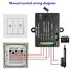 Forward Reverse Remote Control Switch,DC7V-48V 10A Switch,Linear Actuator 12V Remote