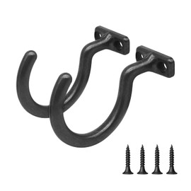 MoyanSuper 2pcs Billiards Bridge Hook with 4 Mounting Screws, Pool Ball Rack Hook for Pool Table Accessories Storage, Great for Pool Cues Bridge Sticks, Pool Ball Triangle Rack and More