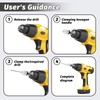 Giantree Keyless Drill Chuck Bit, 2Pcs Chuck Adapter with 10Pcs