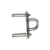 Yesmin 4pcs 304 Stainless Steel Eye, Oblong Pad Eye Plate