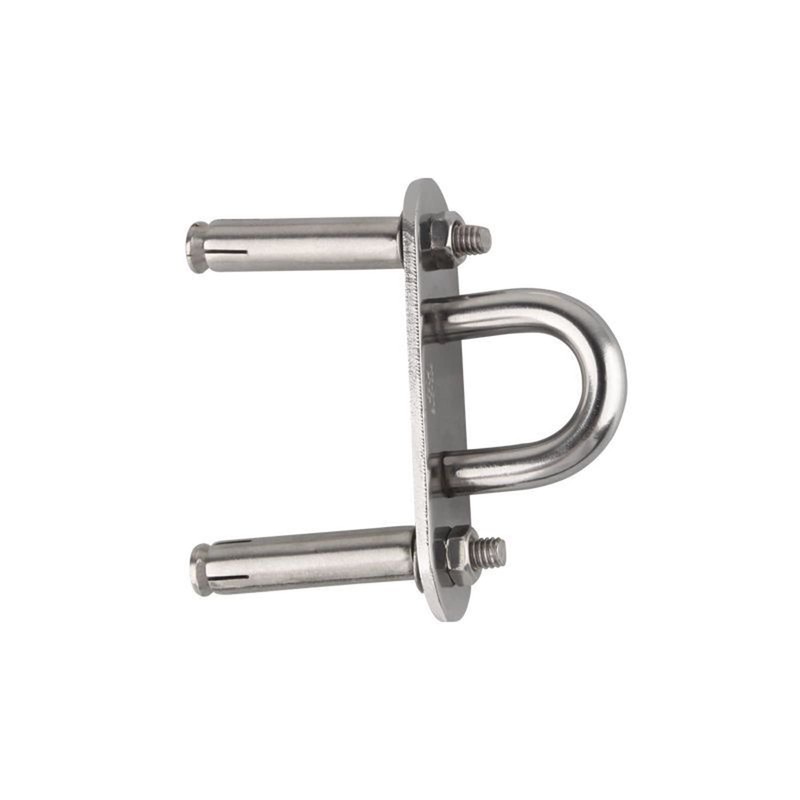 Yesmin 4pcs 304 Stainless Steel Eye, Oblong Pad Eye Plate