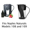 Naples Naturals 1089 Alkaline Water Pitcher Filter Replacement Cartridge, Blue,