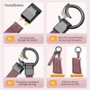 for Lexus Key Fob Cover, Premium Aluminum and Leather Protector