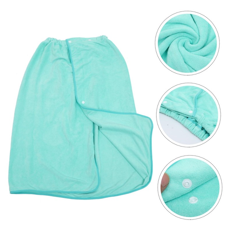 LABRIMP Comfortable Shower Wrap for Women Absorbent Bath Towel with