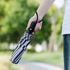 Mr. Pen Windproof Travel Umbrella - Zebra Stripes, Automatic, Compact,
