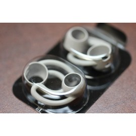 Beats by Dr. Dre OEM Beats by Dre BeatsX X Urbeats3 Ear Buds Silicone Ear Tips Wings Wingtips - Satin Silver