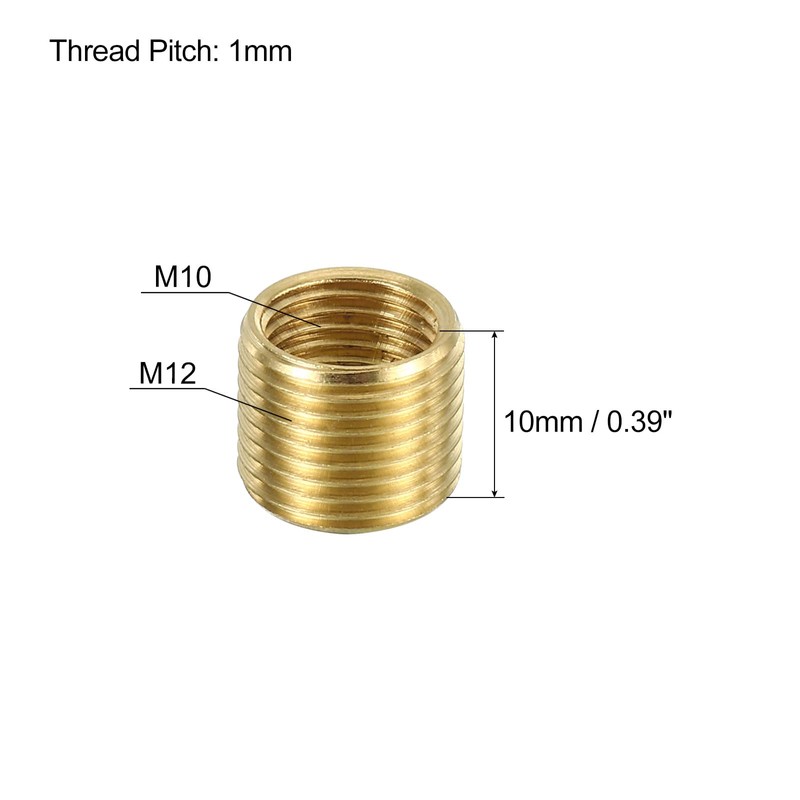 PATIKIL M12 to M10 Fine Thread Adapter Reducer Thread Reducing