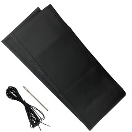 Cat fight Braided Leather Genuine Leather Steering Wheel Cover (Black & Black Stitching)