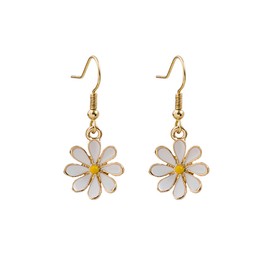 coadipress Summer Daisy Flower Earrings for Women Cute Fashion Summer Vintage Little Sun Flowers Dangle Drop Earring Minimalism Sunflowers Earrings Birthday Statement Jewelry Gifts ﻿ (Daisy Flower)