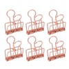 50Pcs Hollow Binder Clips Metal Paper Binder Clips for Documents