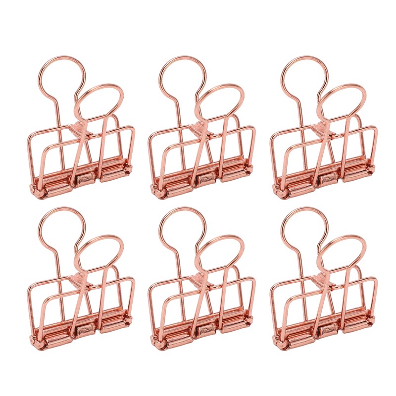 50Pcs Hollow Binder Clips Metal Paper Binder Clips for Documents