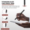 Stylus Pen Replacement Tips Nibs Titanium Alloy Fit for Lamy