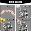 10 Sheets Waterproof Vinyl Letters Stickers, 1in 2in Self Adhesive