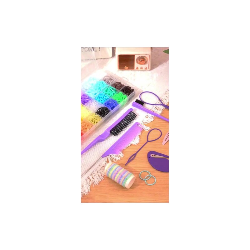 2000 Pc Mini Ligas Para El Cabello Y Pinzas Niñas