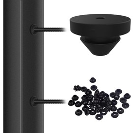 Senmit 300 Pack Cable Railing Rubber Grommets for 1/8" 5/32" 3/16" Cables, 1/8" Cable Railing Grommet, Cable Railing Protective Sleeves for Metal Posts