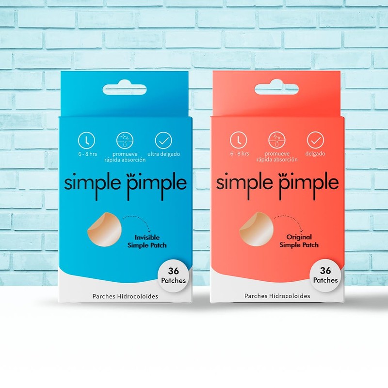 Simple Pimple - Pickel Pflaster, Pimple Patches mit Salicylsäure, Teebaumöl,