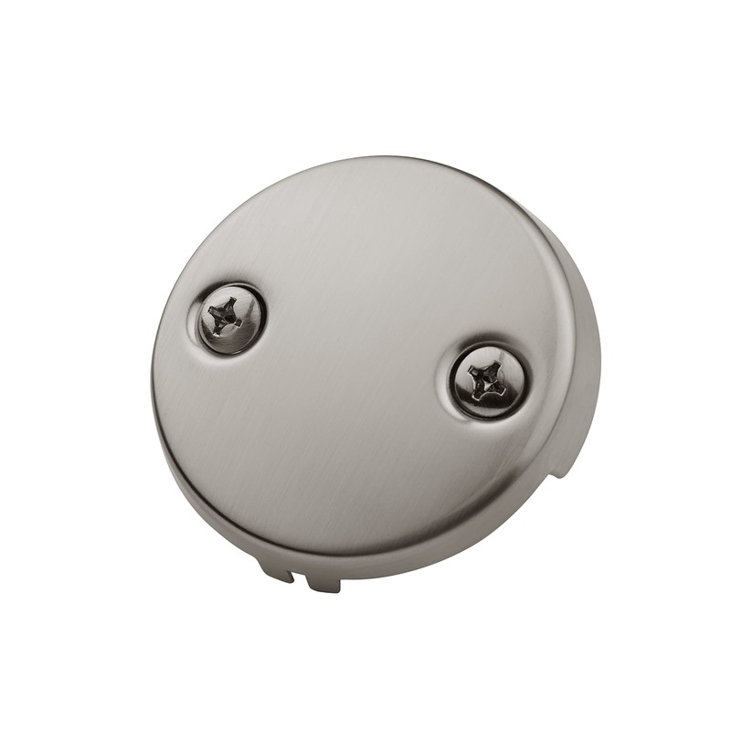 Aolemi Two Hole Bathtub Overflow Faceplate Replacement with Screw Brushed