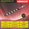 YOKOCUT 1-1/2" x 12" Auger Drill Bit for Wood, Hex