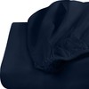 Utopia Bedding Fitted Sheet Single (2 Pack), Navy - Deep