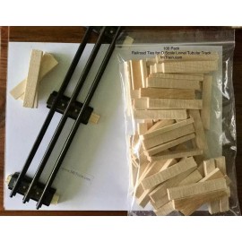 Lionel MODEL RAILROAD TIES FOR LIONEL O GAUGE/SCALE TUBULAR TRAIN TRACK | 100 pieces