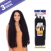 FreeTress Crochet Braids 3X Pre-Fluffed Poppin Twist 24" (3-pack, BURG)