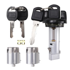 Ignition Switch Lock Cylinder and Door Lock Cylinder Set with Keys Fits for Chevy GMC C/K Pickup Tahoe Yukon Suburban 1995-1997 Replace 702671 702674 Car Auto Ignition Key Switch Lock Cylinder