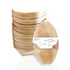 wisefood Disposable Birch Wood Snack Bowl, Brown, Pack of 50