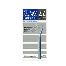 Lion DENT.EX Teeth Brush, Pack of 4, LL (Gray)