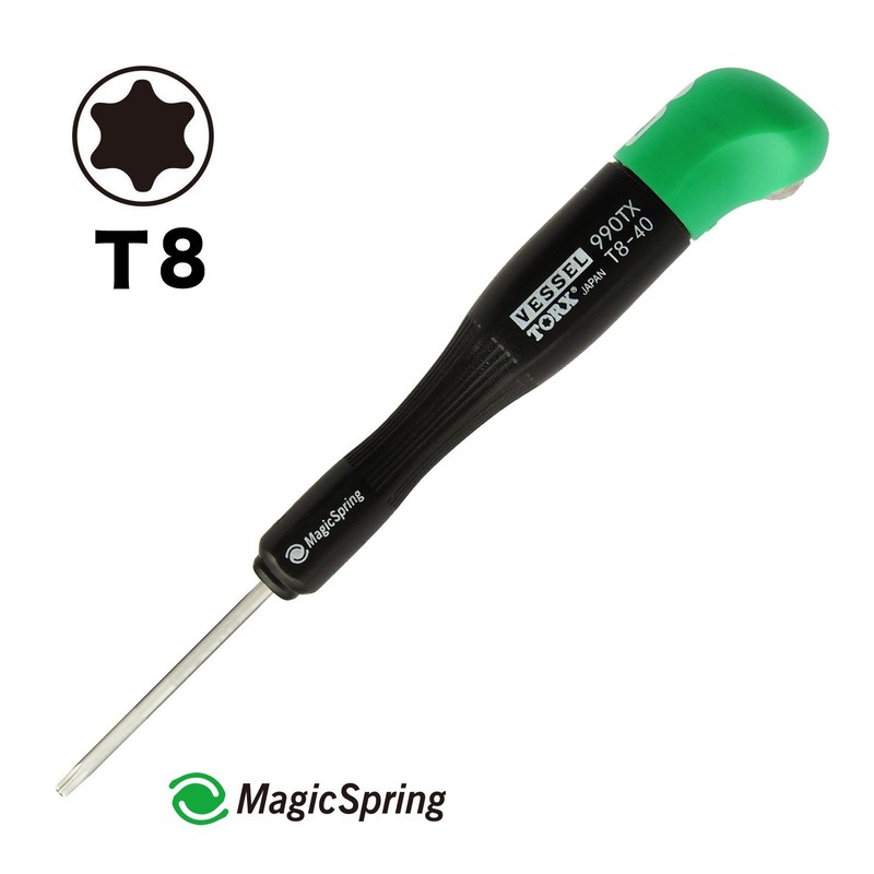 Vessel Precision Torx Screwdriver, G Grip, T15 x 80, 990TX