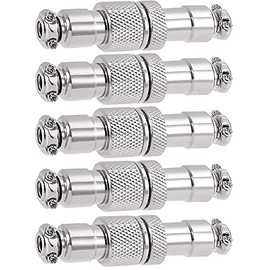 5Pcs 4Pin Aviation Connector,GX16 16mm Aviation Connector Plug Docking Femal & Male Circular Connector