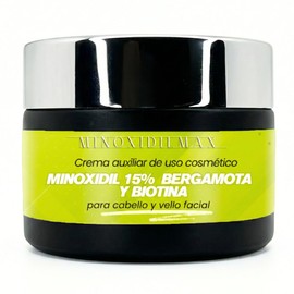 Tratamiento Capilar en CREMA con Tecnología Patentada MinoxidilMax, Crecimiento de Barba y Cabello